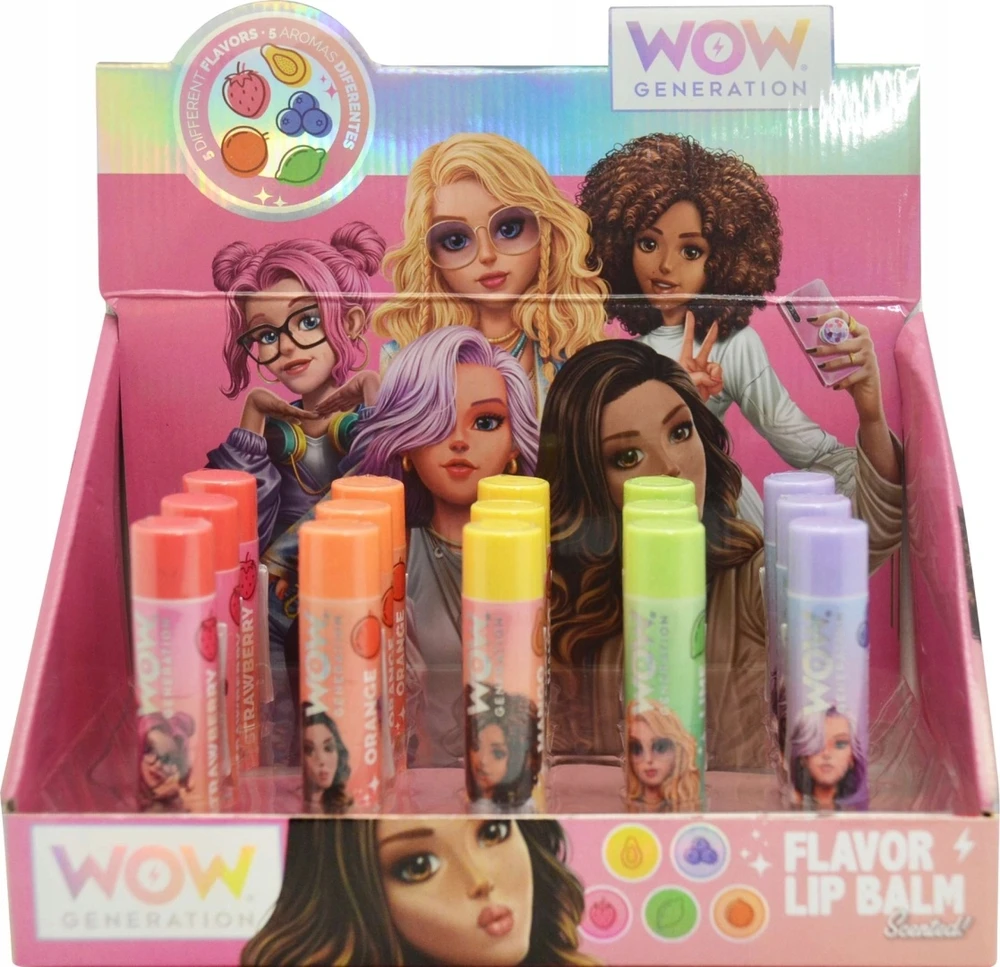 Kids Euroswan WOW GENERATION lūpų balzamas Flavoured Lūpų balzamas, asort., WOW00112