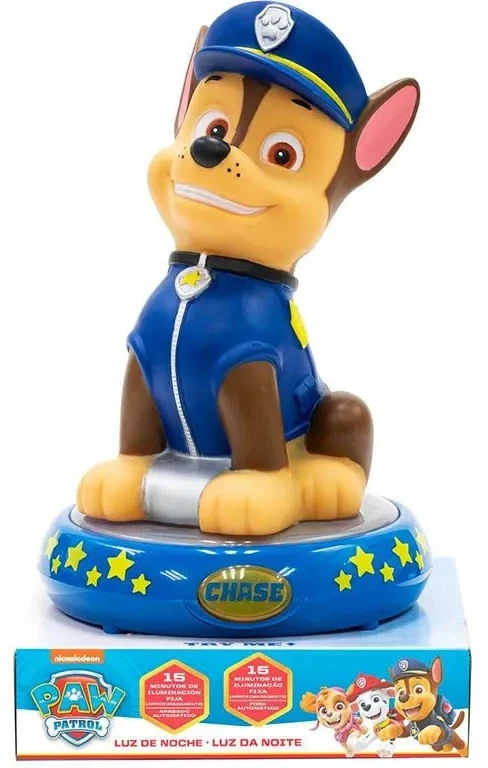 Kids Licensing 3D letenų patruliavimo CHASE naktinė lempa