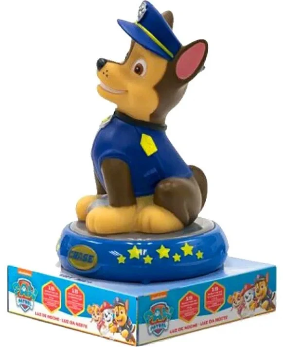 Kids Licensing 3D letenų patruliavimo CHASE naktinė lempa