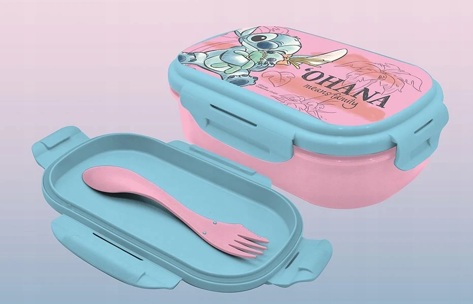 Priešpiečių dėžutė su šakute Stitch ST00040 KiDS Licensing