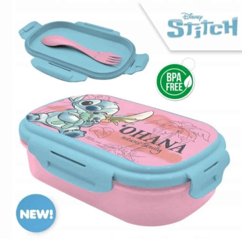 Priešpiečių dėžutė su šakute Stitch ST00040 KiDS Licensing