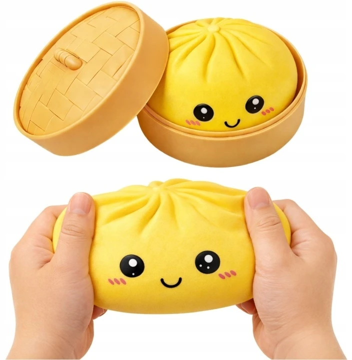 KidsGifts Gniotek Anti-stresinis kukulis Squishy Dumpling Sensorinis žaislinis kukulis