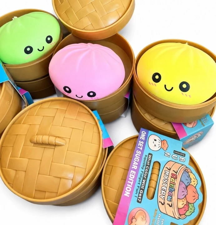 KidsGifts Gniotek Anti-stresinis kukulis Squishy Dumpling Sensorinis žaislinis kukulis