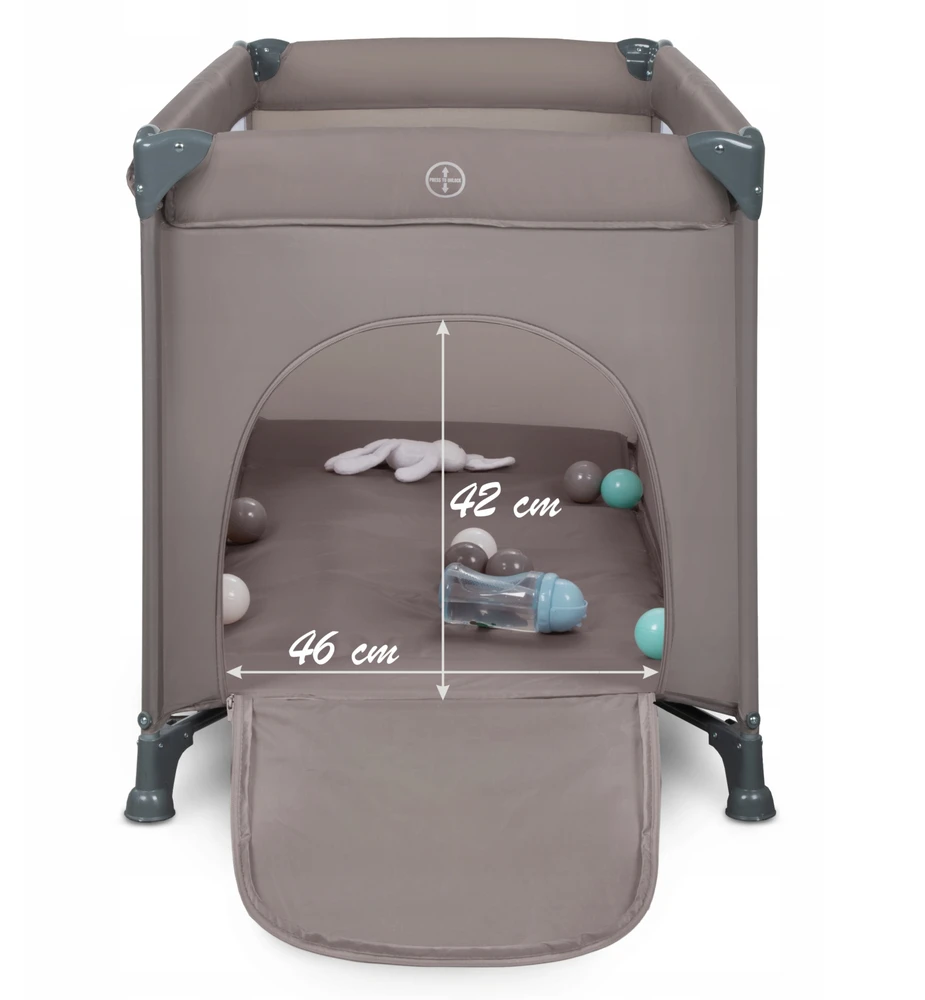 KIDWELL BLISSY BASIC BEIGE VIENO LYGIO sulankstoma kelioninė lovelė