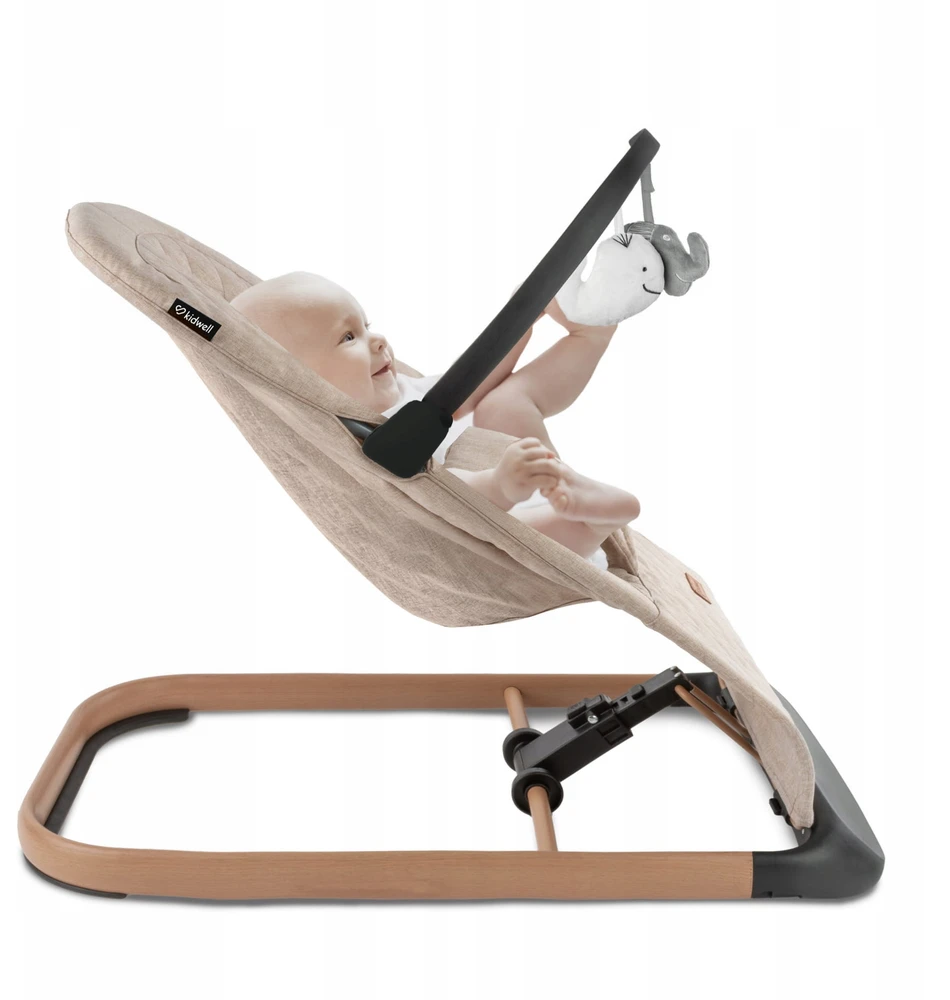 KIDWELL LARO sulankstomas BABY BACKET BACKET 2 TOYS BEIGE GALVUTĖS
