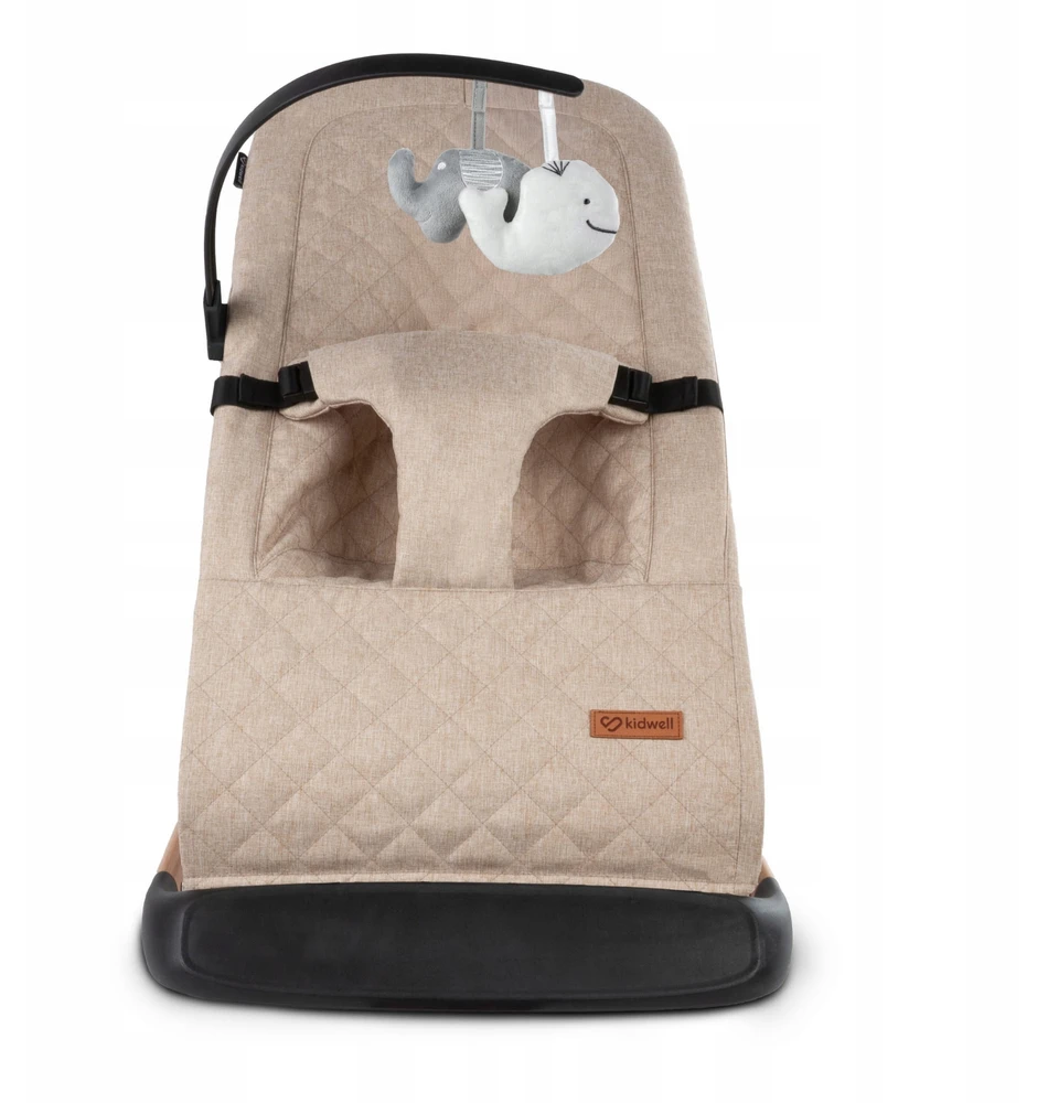 KIDWELL LARO sulankstomas BABY BACKET BACKET 2 TOYS BEIGE GALVUTĖS