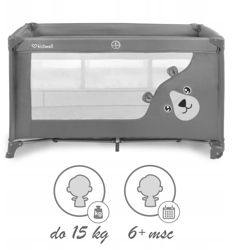 Kidwell Sulankstoma lova Blissy Duo, pilka
