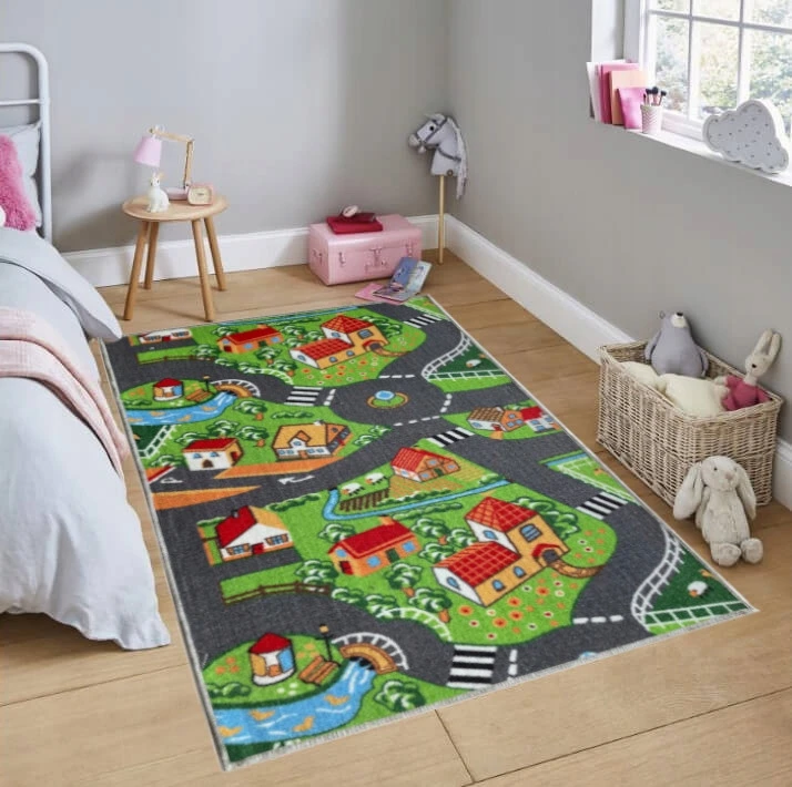 KILIMAS PILKA SPALVA VAIKŲ GATVĖS MIESTAS 200x300