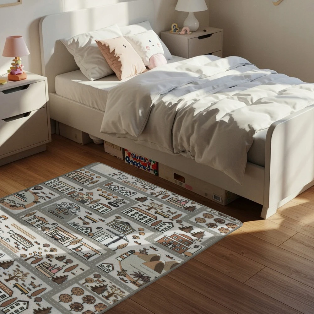 Kilimas vaikams E-floor Gatvės Minipolis pilka