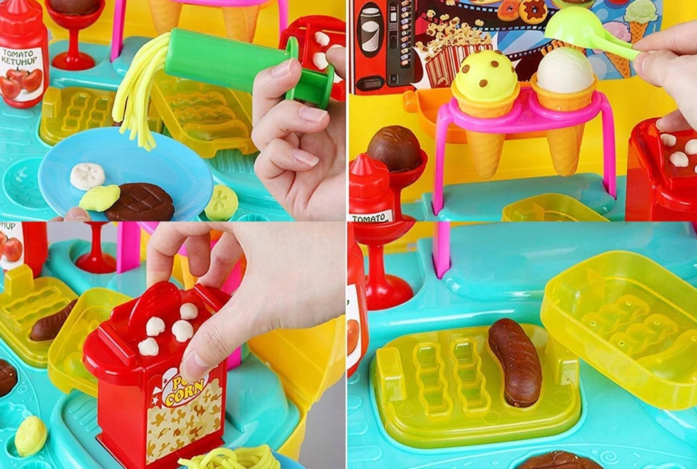 Kinderini CASTRY PASTE LEDŲ VIRTUVĖS RINKINYS LAGAMINĖJE PRIEDAI DOVANA