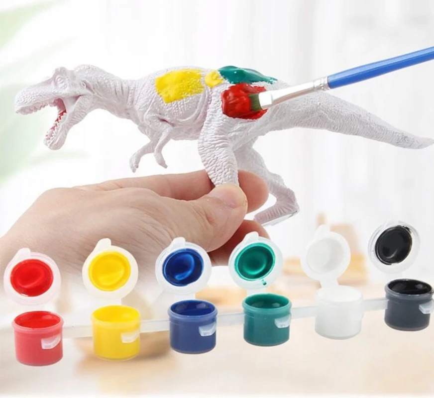 Kinderini DINOZAURŲ FIGŪRĖS DAŽYMO KŪRYBINIAM DINOZAURŲ RINKINYS DAŽAIS