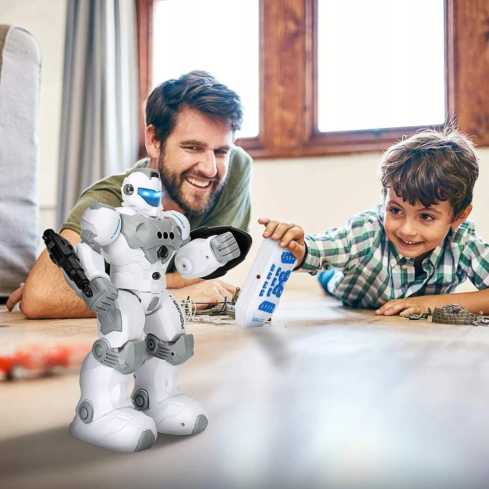 Kinderini INTELIGENTS RC ROBOTAS, VALDOMAS NUOTOLINIU PROGRAMAVIMU GESTIMIS
