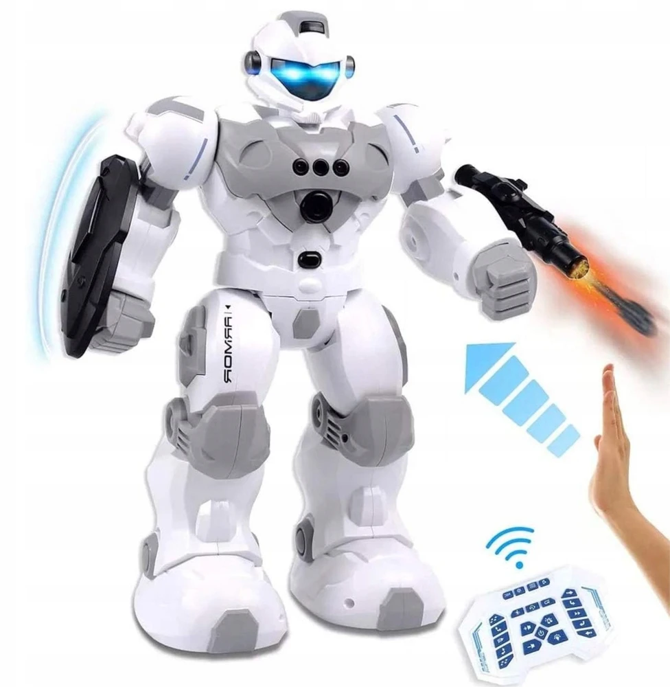 Kinderini INTELIGENTS RC ROBOTAS, VALDOMAS NUOTOLINIU PROGRAMAVIMU GESTIMIS