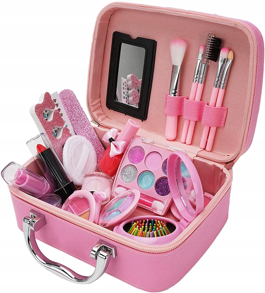 Kinderini KAVOS RINKINYS NAGU MAKEUP KOSMETIKA MAKIAŽAS VAIKAMS ŠEŠĖLIAI