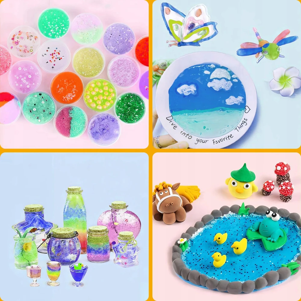 Kinderini SLIME, KURIAMAS SLIME MEGA KŪRYBINIS RINKINYS XXL 28 SLIME SLIME DOVANA