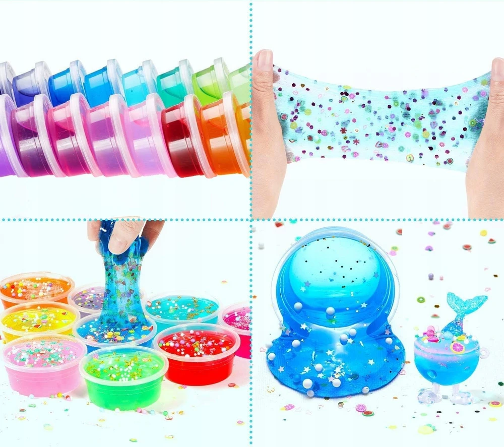 Kinderini SLIME, KURIAMAS SLIME MEGA KŪRYBINIS RINKINYS XXL 28 SLIME SLIME DOVANA