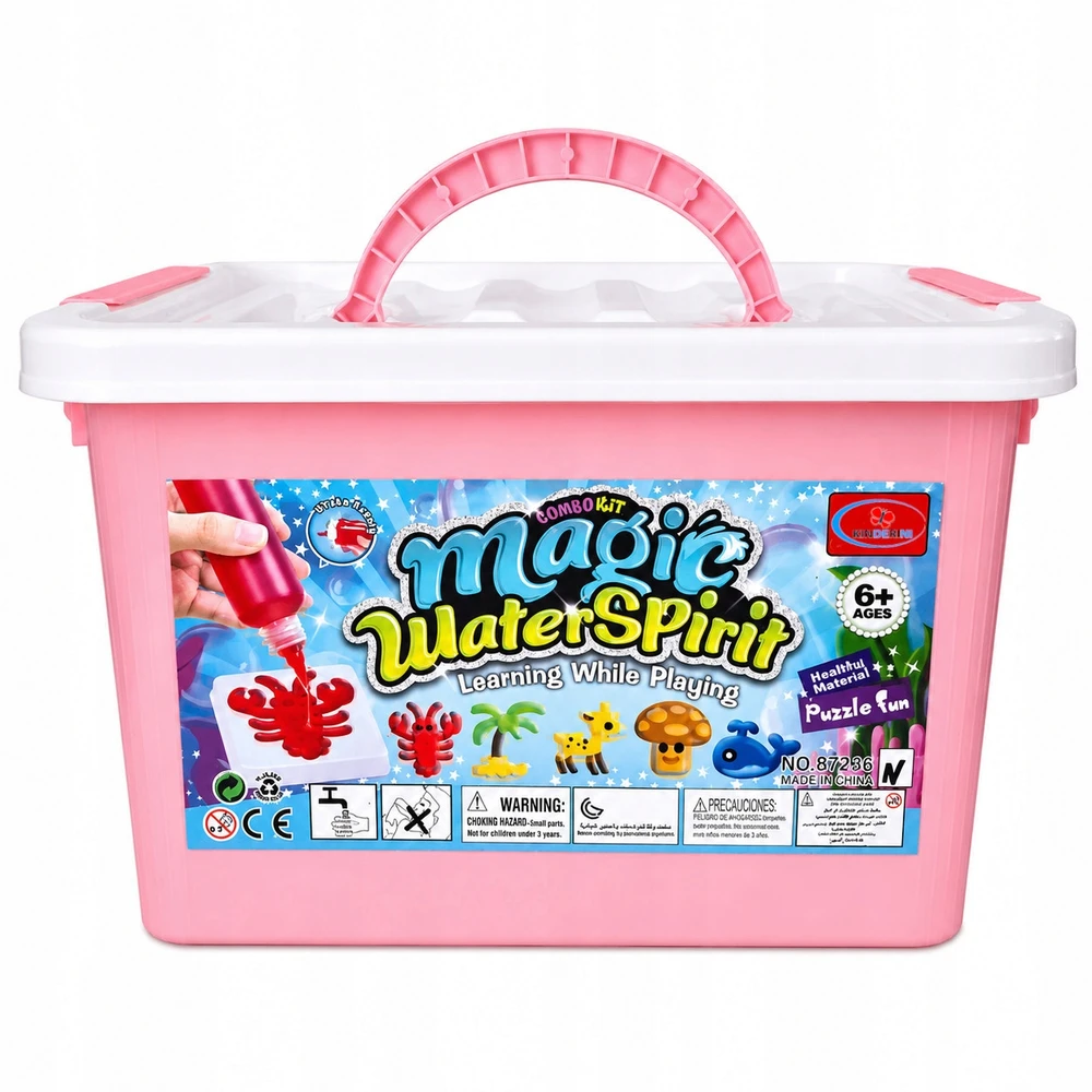 Kinderini VANDENS GELĖS MAGICAL VANDENS GELĖS FIGURĖLIŲ RINKINYS IŠ 12 SPALVINGŲ GELIŲ VAIKAMS
