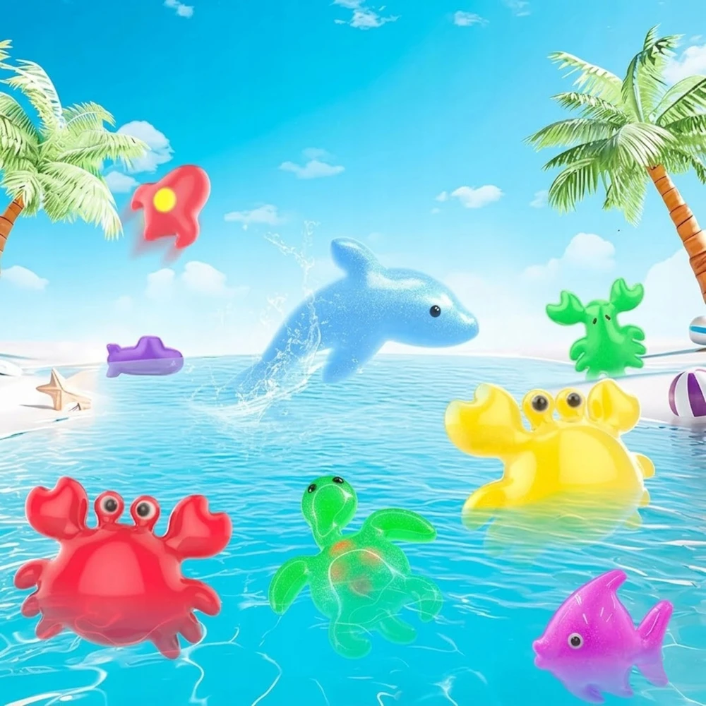 Kinderini VANDENS GELĖS MAGICAL VANDENS GELĖS FIGURĖLIŲ RINKINYS IŠ 12 SPALVINGŲ GELIŲ VAIKAMS