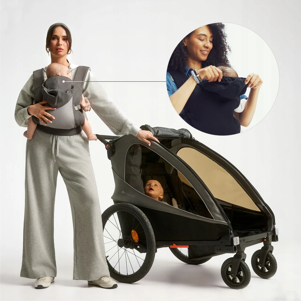 Kinderkraft CARRYBEE - ergonominė nešyklė iki 20 kg
