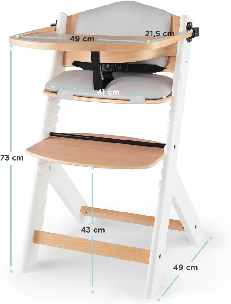 Kinderkraft Enock balta + poduszka