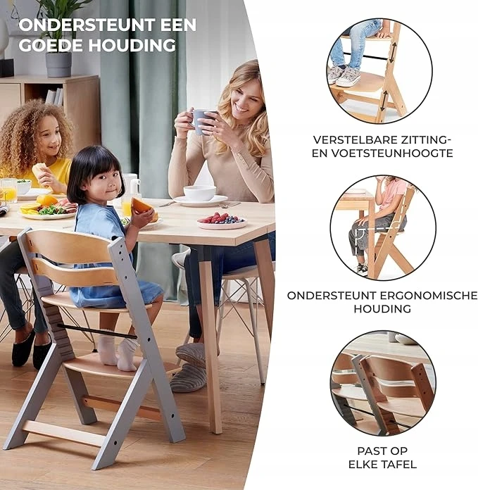 Kinderkraft Enock balta + poduszka