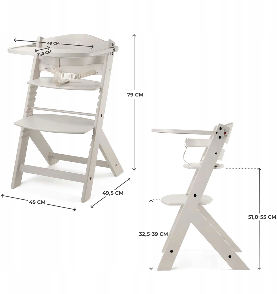 KINDERKRAFT maitinimo kėdutė ENOCK, beige, KKKENOCBEGF0000