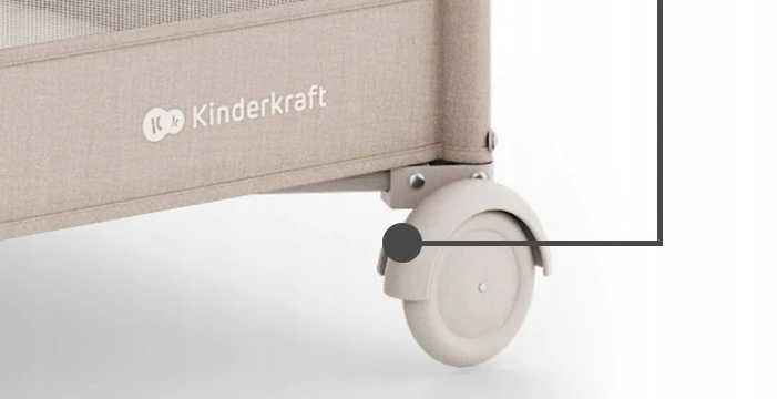 KINDERKRAFT lovelė-maniežas LEODY UP, rusvai gelsvas, KCLEODUPBEG0000
