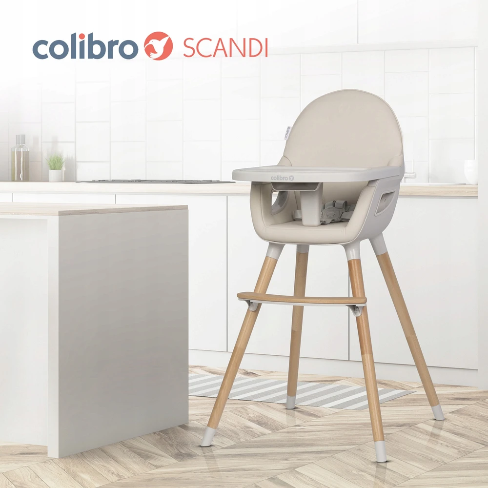 Kinderkraft PATOGI ŠĖTINIMO KĖDĖ Skandinaviško dizaino ALMOND 3IN1