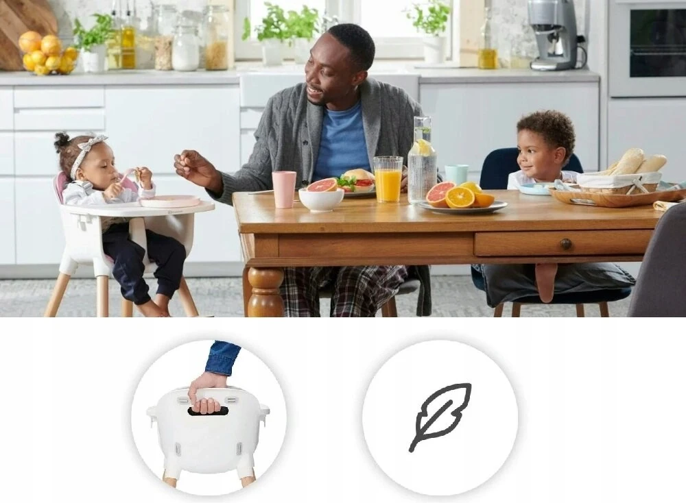 Kinderkraft maitinimo kėdutė Sienna, rožinė