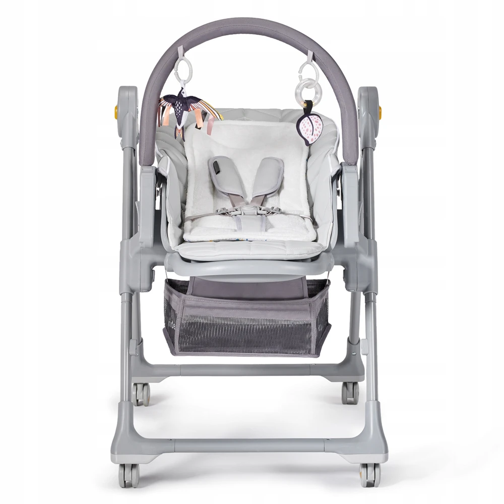 KINDERKRAFT maitinimo kėdutė/gultukas LASTREE, pilka