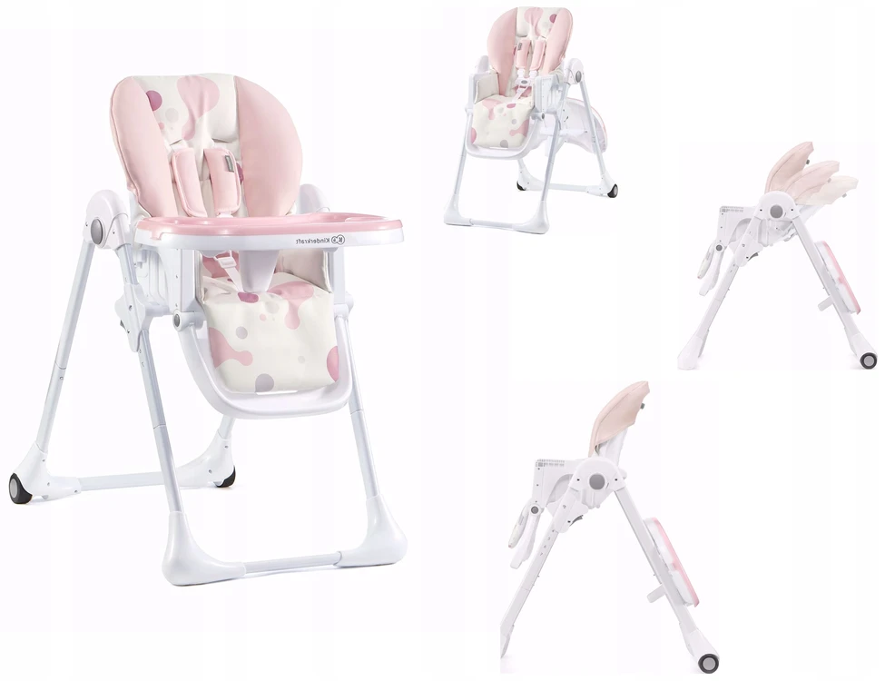 Kinderkraft Yummy patogi maitinimo kėdutė kūdikio kėdutė | Rožinė