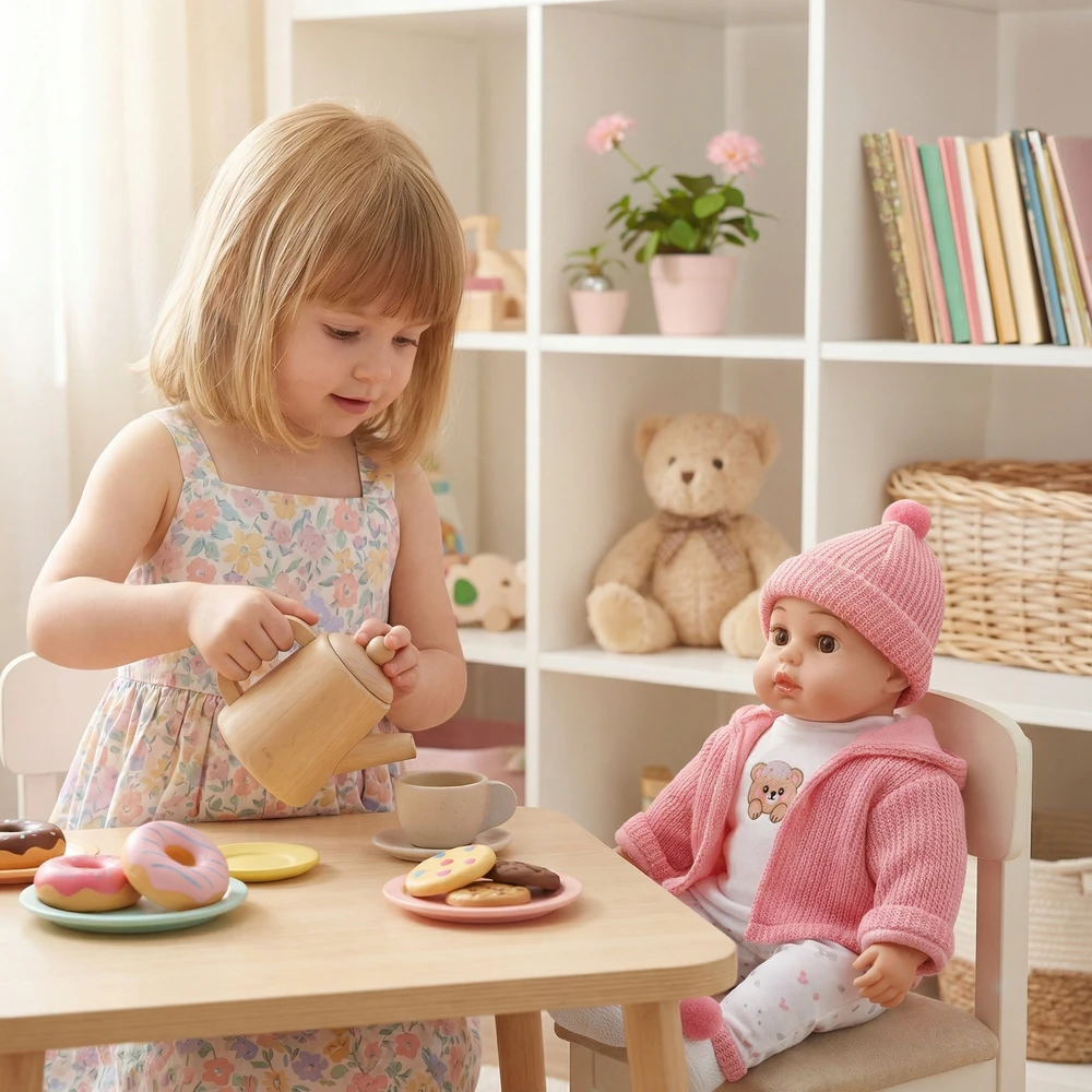 Kinderplay DIDELĖ 41 CM INTERAKTYVUS KALBĖJIMAS KŪDIKLIS KALBA REALIŠKAS MINKSUS ŽAIDIMAS