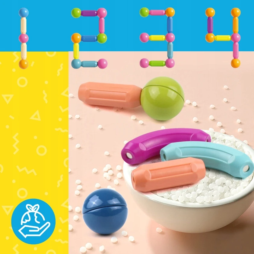 Kinderplay MAGNETINIAI KONSTRUKCINIAI BLAKAI DIDELI XXL 120 vnt