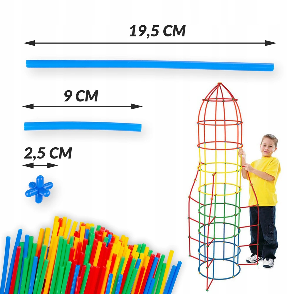 Kinderplay XXL KONSTRUKCINIŲ ŠIAUDŲ KONSTRUKCINIŲ ŠIAUDŲ KONSTRUKCINIŲ LAIDŲ KALULAI VAIKAMS 800