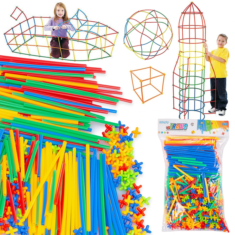 Kinderplay XXL KONSTRUKCINIŲ ŠIAUDŲ KONSTRUKCINIŲ ŠIAUDŲ KONSTRUKCINIŲ LAIDŲ KALULAI VAIKAMS 800