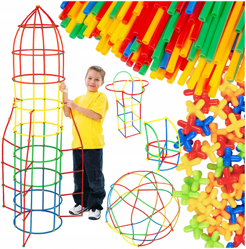 Kinderplay XXL KONSTRUKCINIŲ ŠIAUDŲ KONSTRUKCINIŲ ŠIAUDŲ KONSTRUKCINIŲ LAIDŲ KALULAI VAIKAMS 800