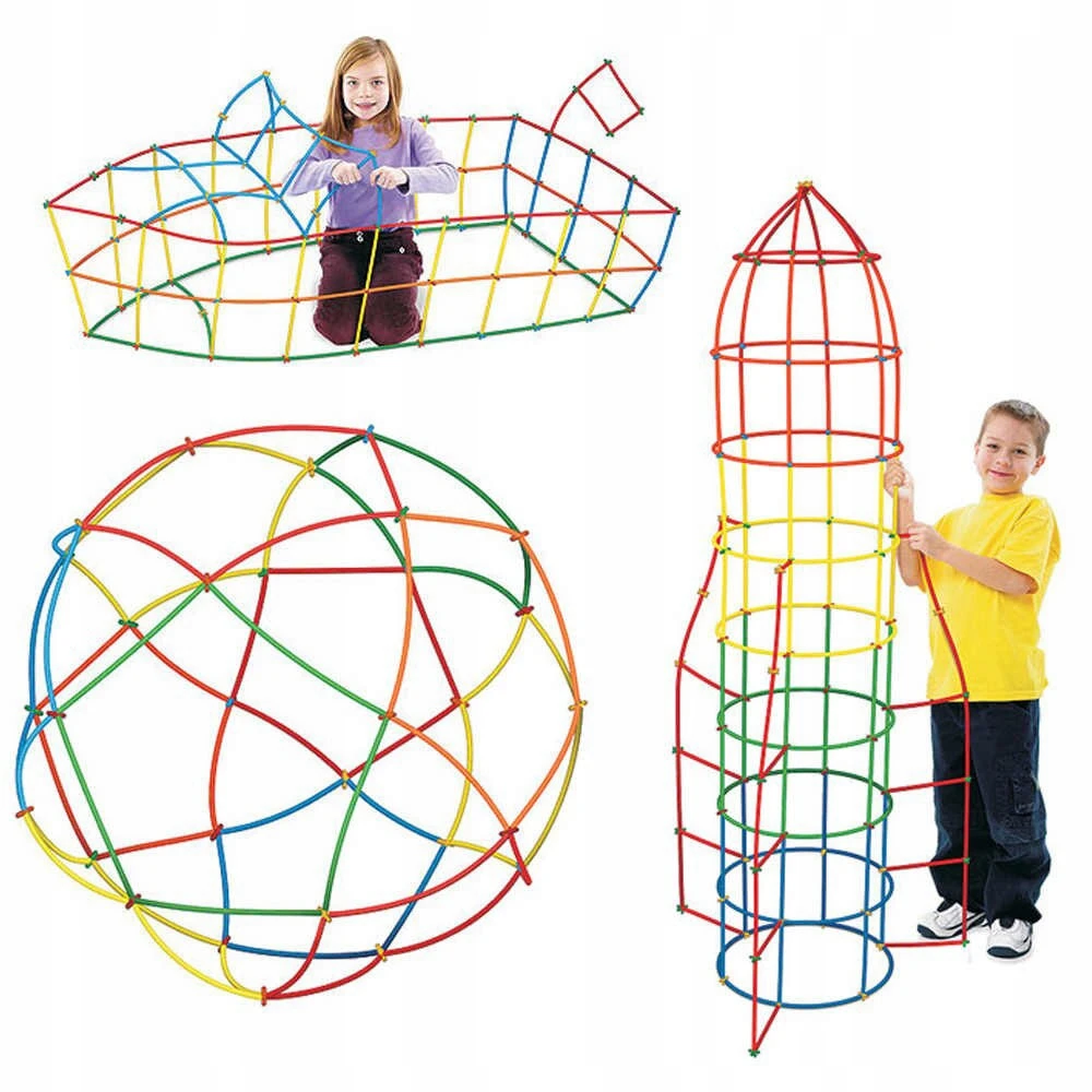 Kinderplay XXL KONSTRUKCINIŲ ŠIAUDŲ KONSTRUKCINIŲ ŠIAUDŲ KONSTRUKCINIŲ LAIDŲ KALULAI VAIKAMS 800