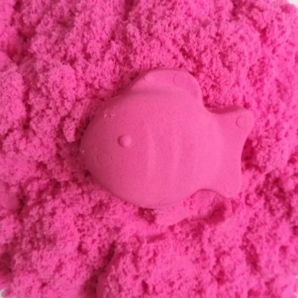 Kinetic Sand 3kg Rožinė su smėlio dėžės formomis mentelių rinkinys