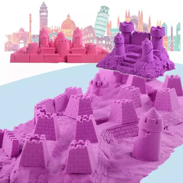 Kinetic Sand 5KG smėlio dėžės baseino formų rinkinys XXXL PASIRINKITE SPALVAS