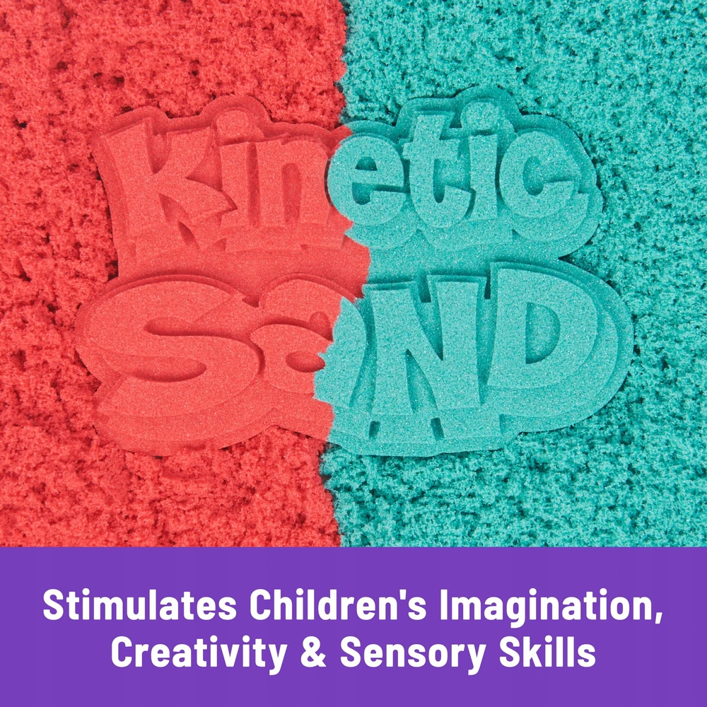 Spin Master Kinetic Sand Kinetic Sand 680 g Rinkinys su pelėsiu raudona ir jūra