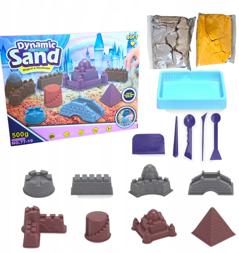 Kinetic Sandbox 500g Formos Pilys ir pastatai Kinetic Sandbox