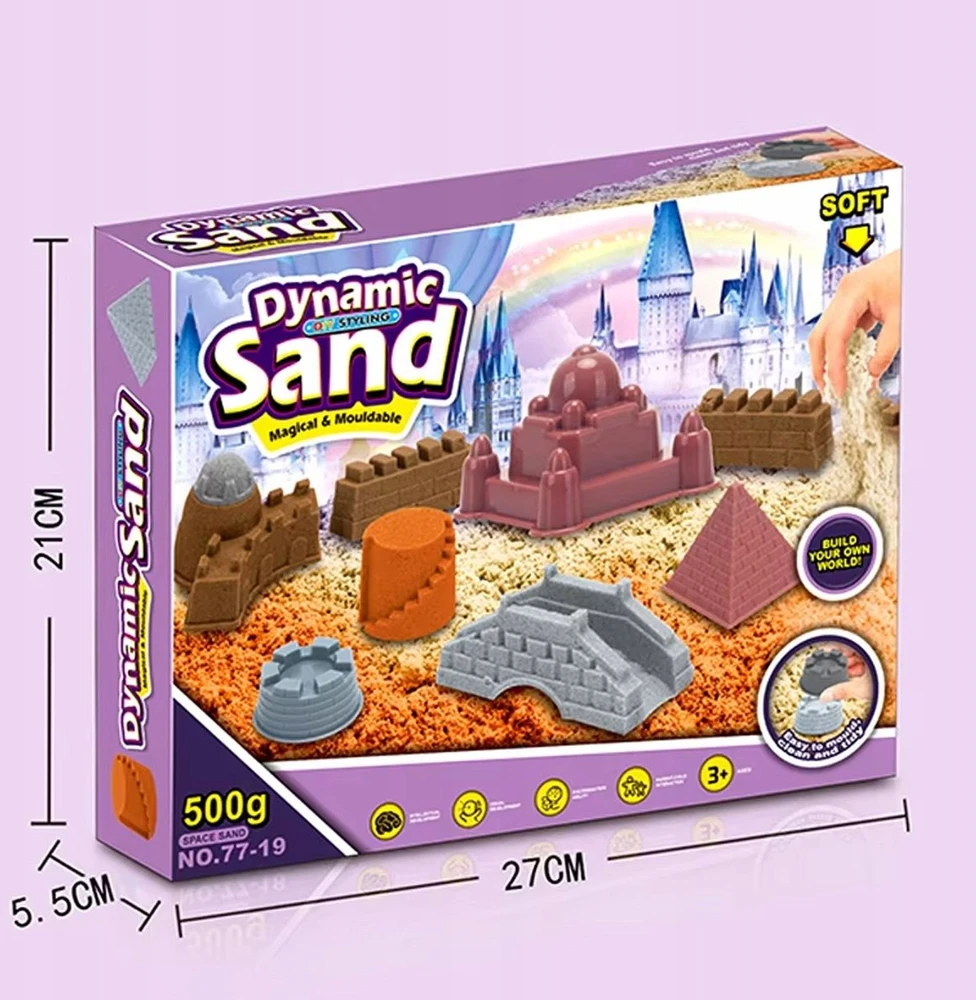 Kinetic Sandbox 500g Formos Pilys ir pastatai Kinetic Sandbox