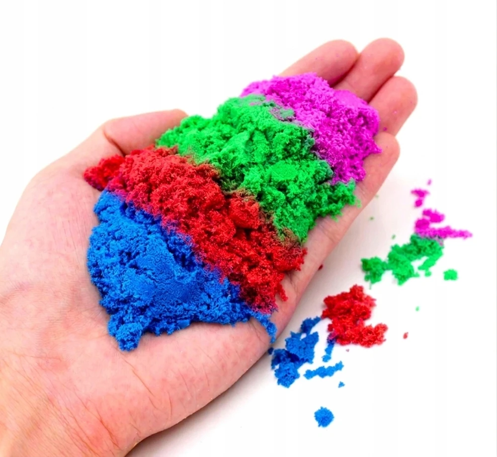 KINETINIS MAGIŠKAS SMĖLIS 1KG SANDLINE COLORS PLASTIKOS REIKMENYS, JŪSŲ PASIRINKITE