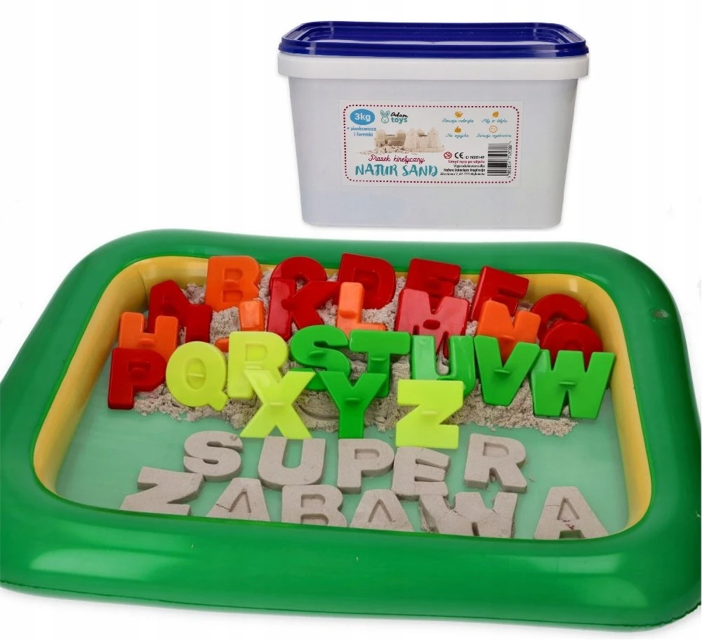 Kinetinis smėlis su priedais Adam Toys, 3kg