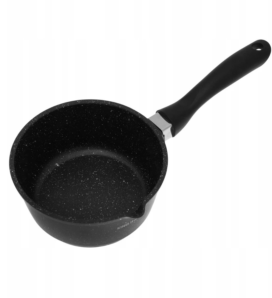 King Hoff KH-1600 Marmurinis puodas Ø16cm / 1,3L su stikliniu dangteliu