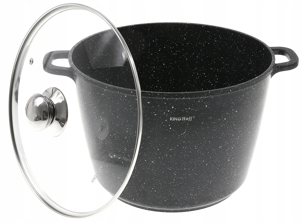 King Hoff DIDELIS GRANITINIS PUODAS 10L + DANGINIS DUJŲ ĮVEDIMAS