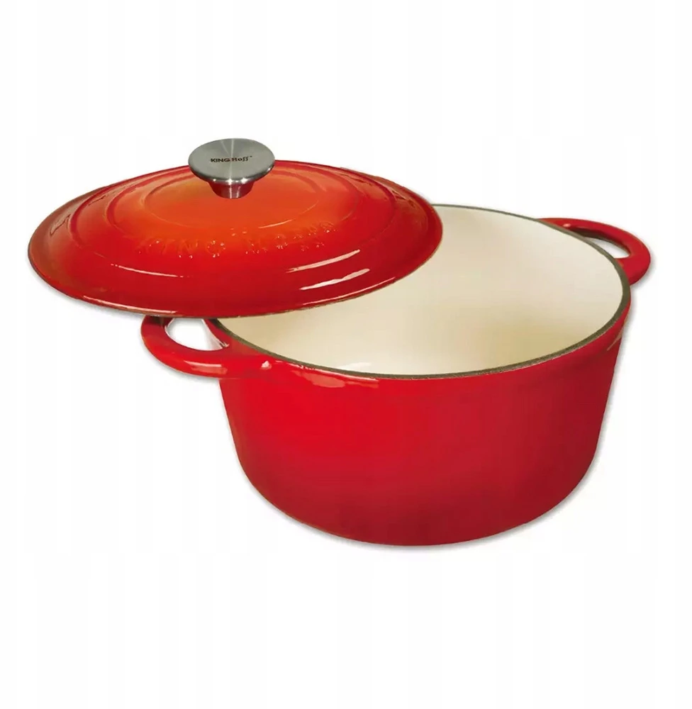 King Hoff EMALINIS KETUS PUODAS 24CM 4L DUJŲ INDUKCINIS ŠAUTUVAS