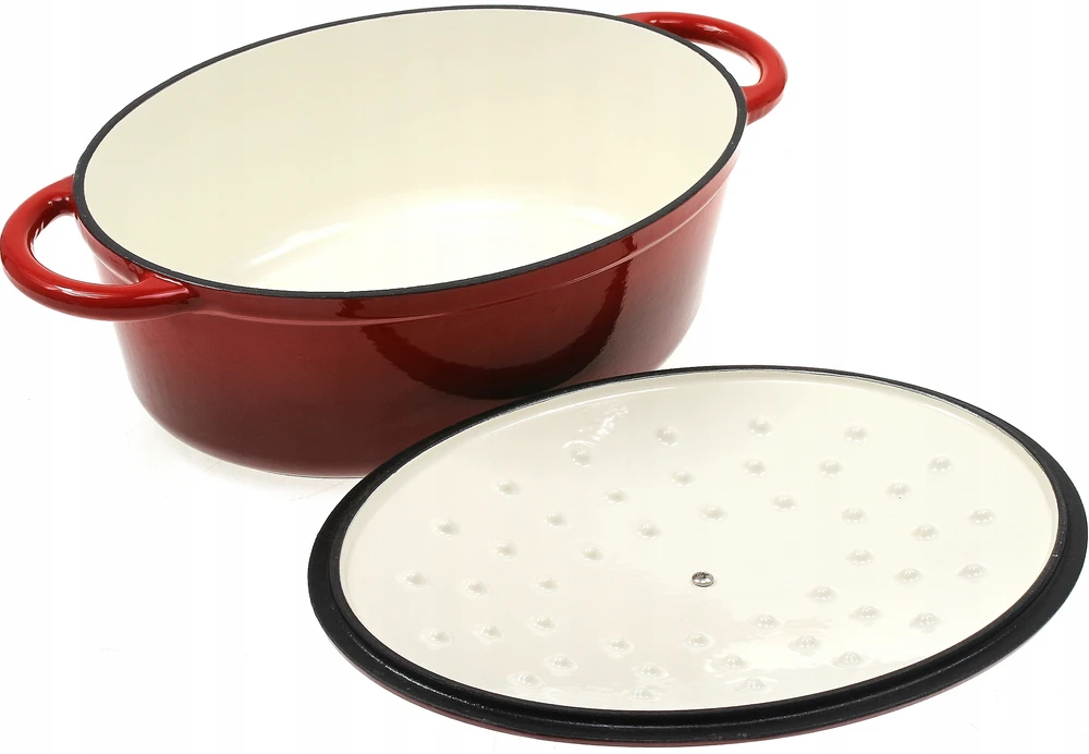 King Hoff Brytfanka Kepimo skarda 6,2 l, raudonas ketaus, Kinghoff