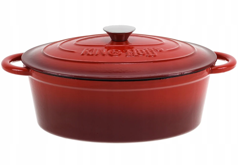 King Hoff Brytfanka Kepimo keptuvė 4,5 l, raudonas ketus, „Kinghoff“