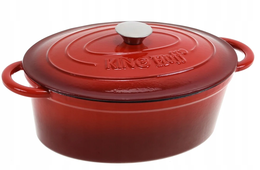 King Hoff Brytfanka Kepimo keptuvė 4,5 l, raudonas ketus, „Kinghoff“